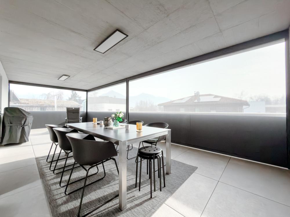 Balkon Sonnenscreen unten