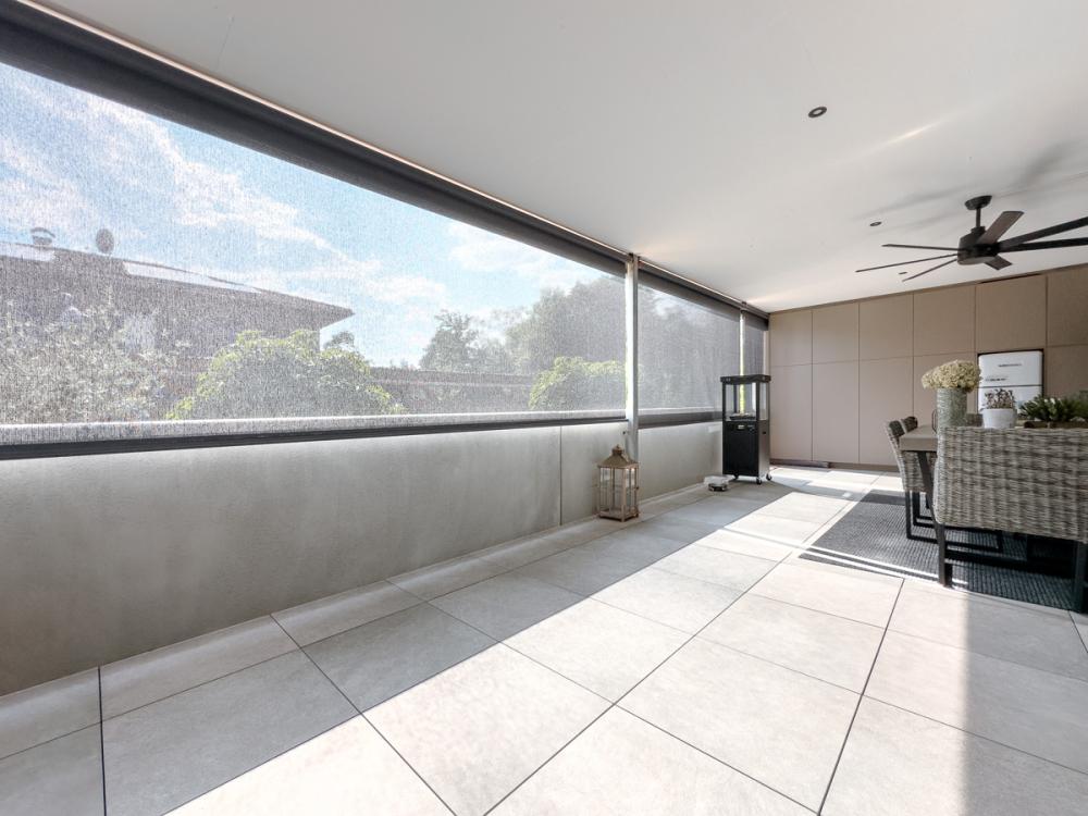 Balkon beschattet